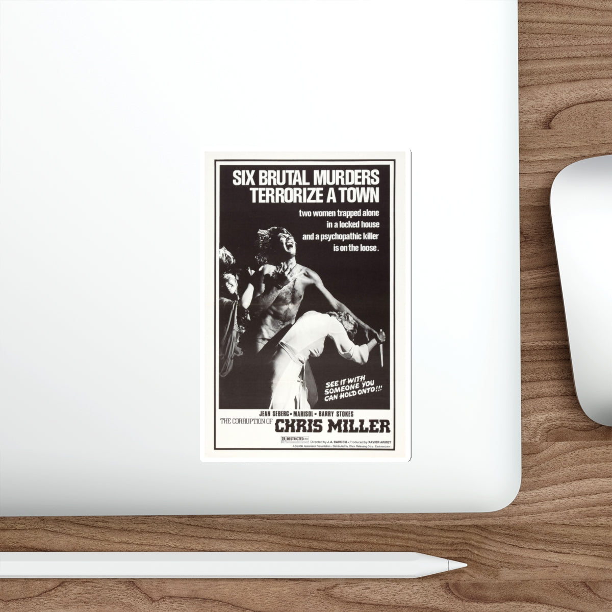 THE CORRUPTION OF CHRIS MILLER 1973 Movie Poster STICKER Vinyl Die-Cut Decal-The Sticker Space