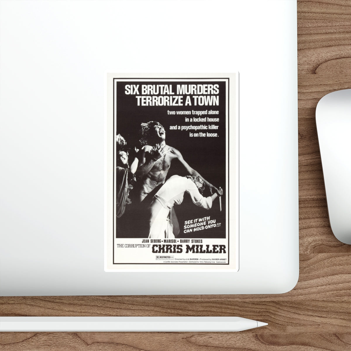 THE CORRUPTION OF CHRIS MILLER 1973 Movie Poster STICKER Vinyl Die-Cut Decal-The Sticker Space