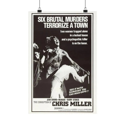 THE CORRUPTION OF CHRIS MILLER 1973 - Paper Movie Poster 12″ x 18″ Matte - The Sticker Space