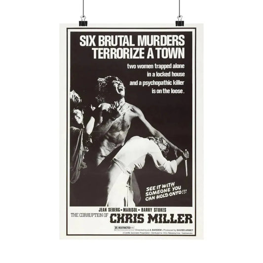 THE CORRUPTION OF CHRIS MILLER 1973 - Paper Movie Poster 12″ x 18″ Matte - The Sticker Space