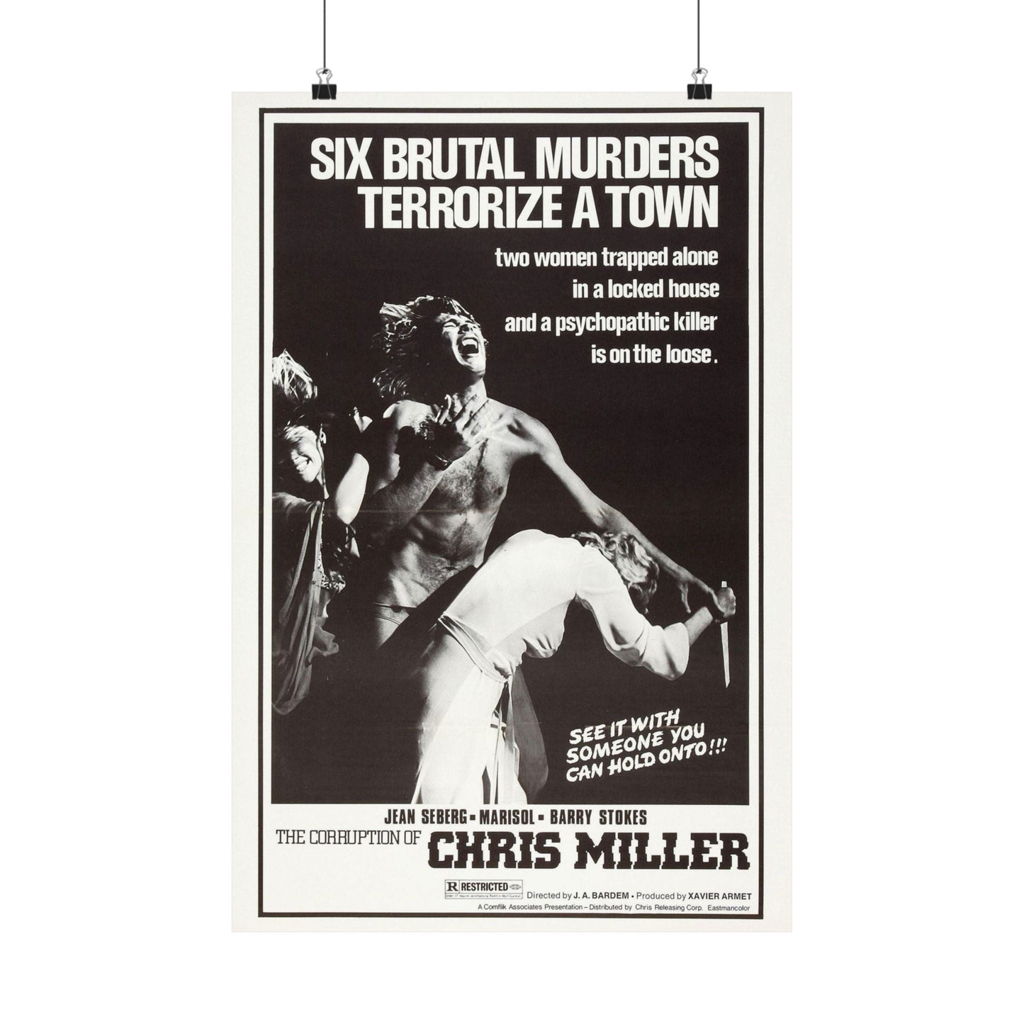 THE CORRUPTION OF CHRIS MILLER 1973 - Paper Movie Poster-16″ x 24″-The Sticker Space