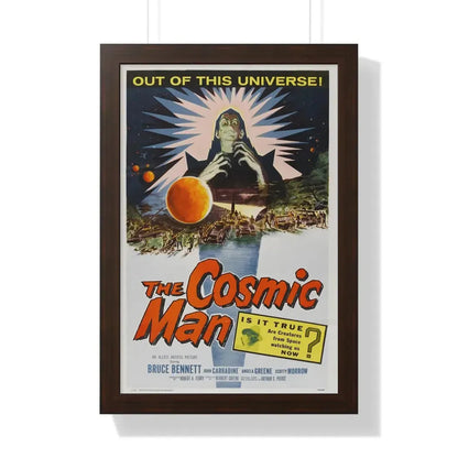 THE COSMIC MAN 1959 - Framed Movie Poster 16″ x 24″ Walnut - The Sticker Space