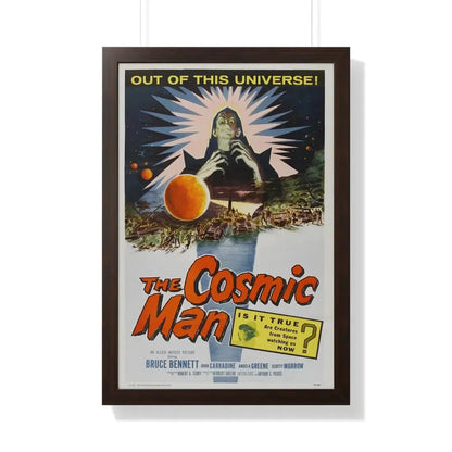 THE COSMIC MAN 1959 - Framed Movie Poster 20" x 30" Walnut - The Sticker Space
