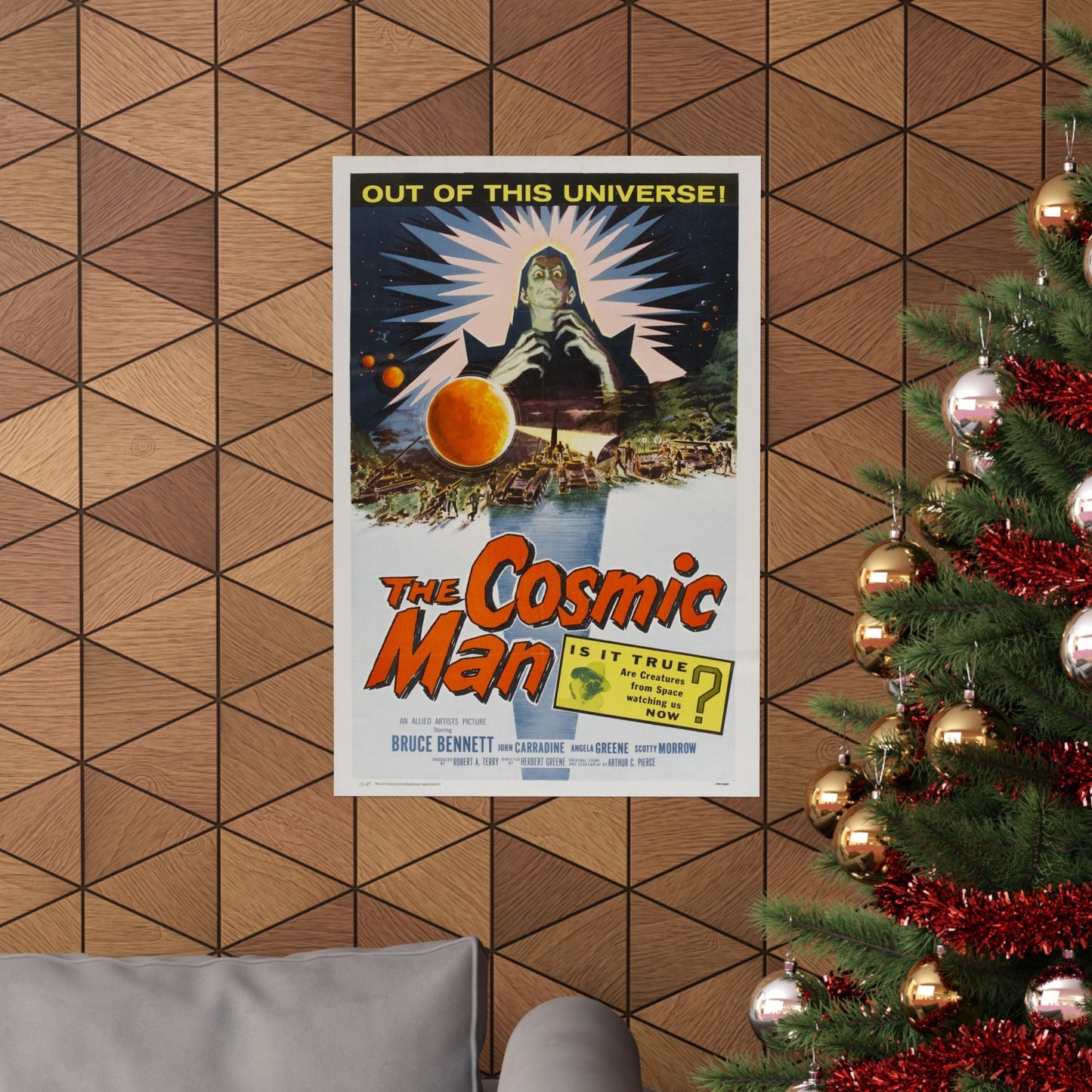 THE COSMIC MAN 1959 - Paper Movie Poster