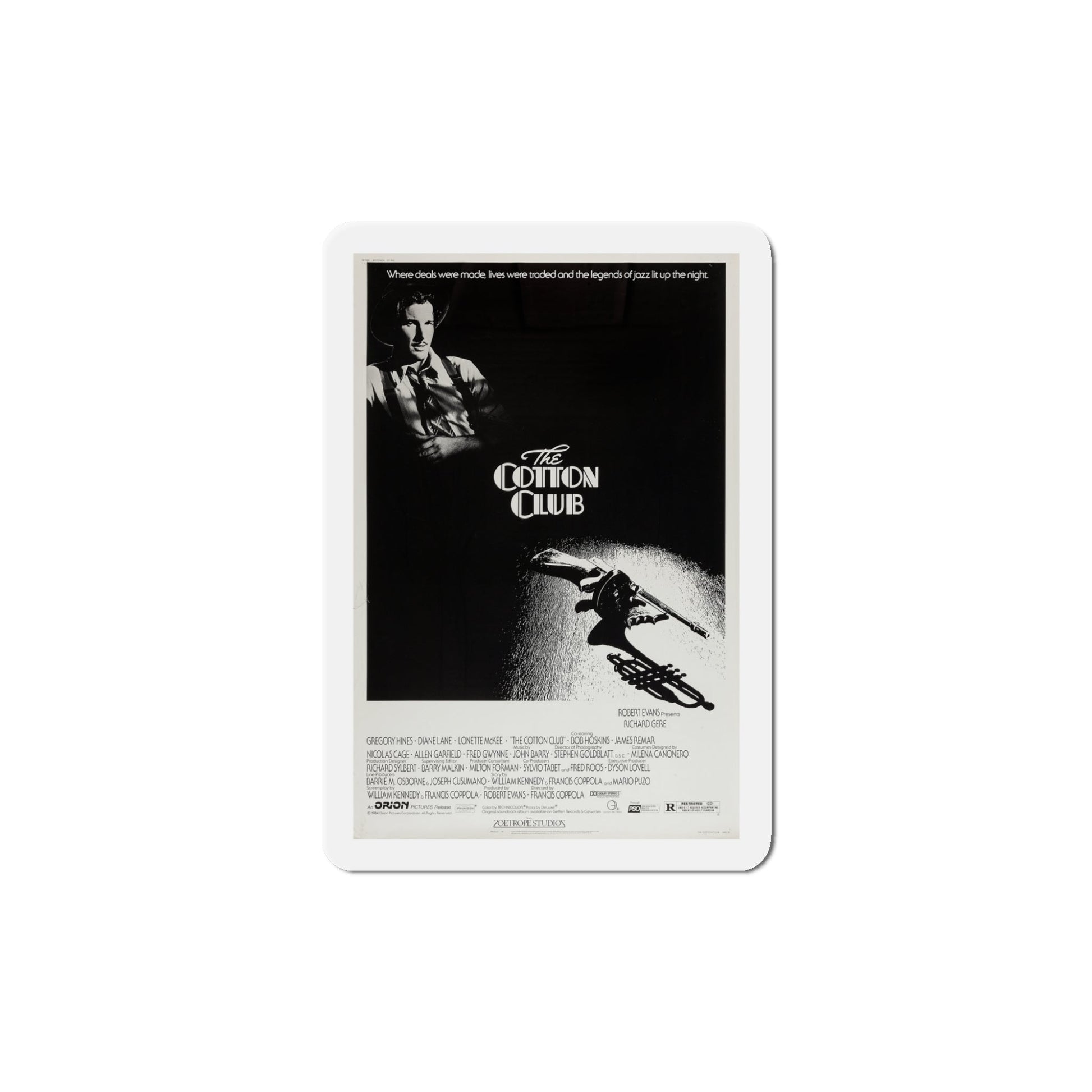 The Cotton Club 1984 Movie Poster Die-Cut Magnet-5" x 5"-The Sticker Space