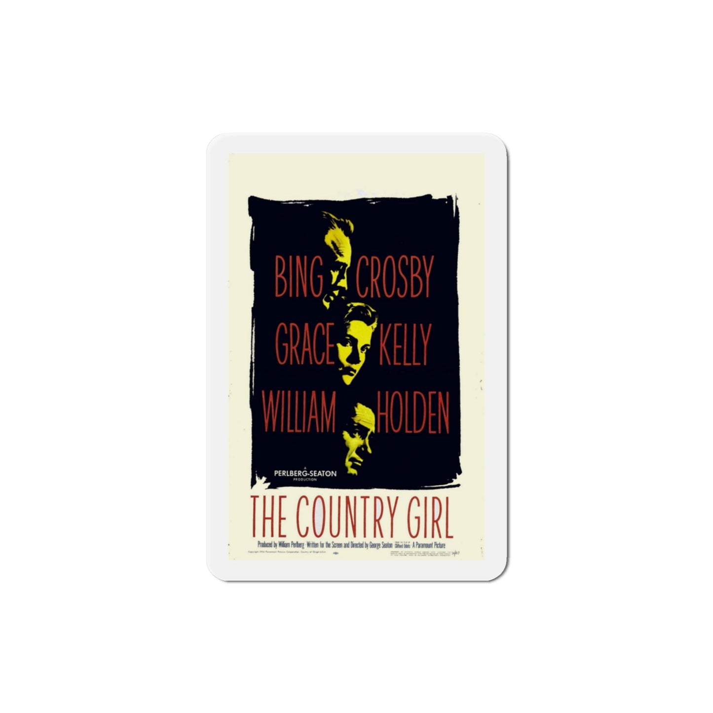 The Country Girl 1954 Movie Poster Die-Cut Magnet-3 Inch-The Sticker Space