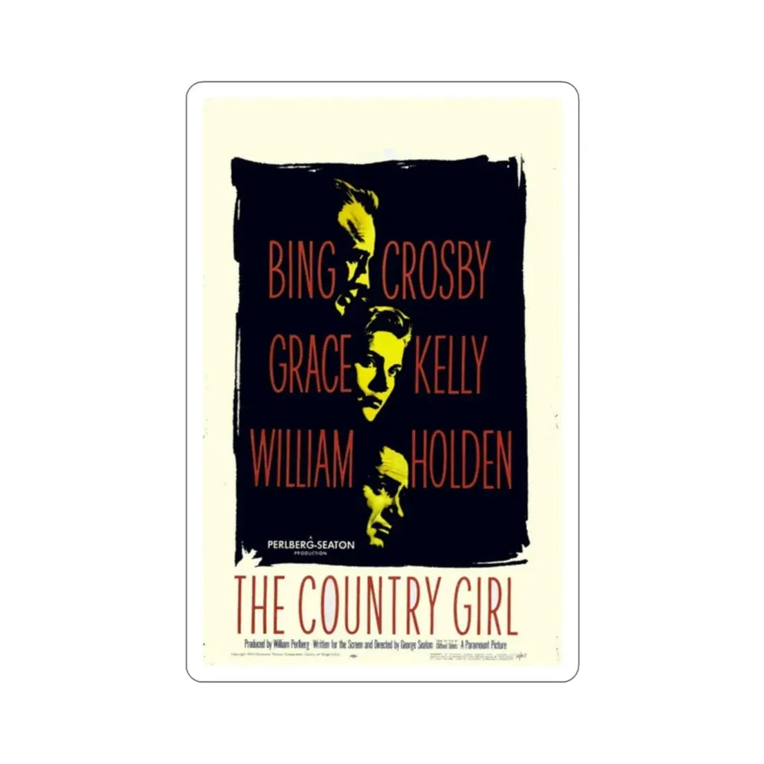 The Country Girl 1954 Movie Poster STICKER Vinyl Die-Cut Decal 2 Inch - The Sticker Space