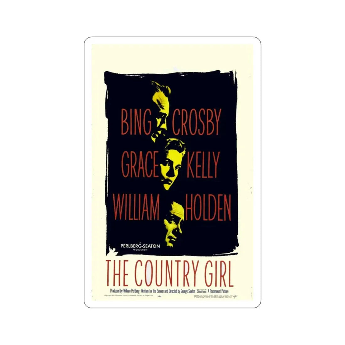 The Country Girl 1954 Movie Poster STICKER Vinyl Die-Cut Decal 3 Inch - The Sticker Space