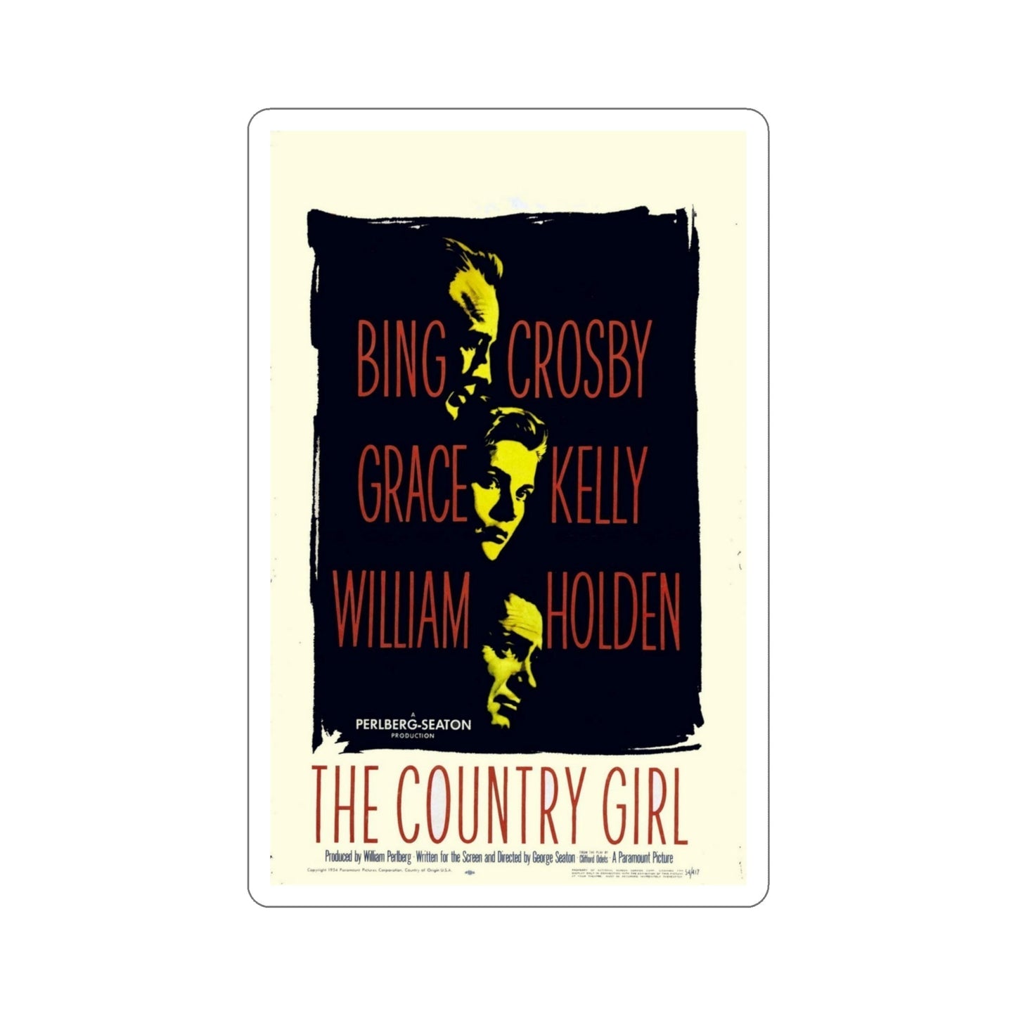 The Country Girl 1954 Movie Poster STICKER Vinyl Die-Cut Decal-4 Inch-The Sticker Space