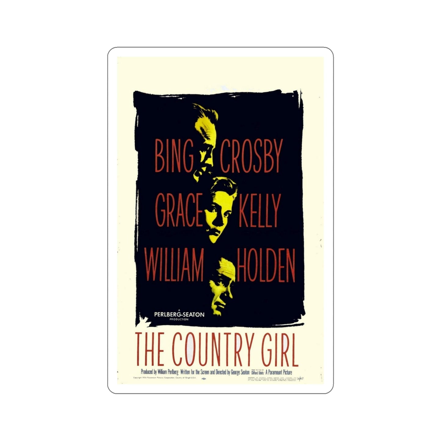 The Country Girl 1954 Movie Poster STICKER Vinyl Die-Cut Decal-5 Inch-The Sticker Space