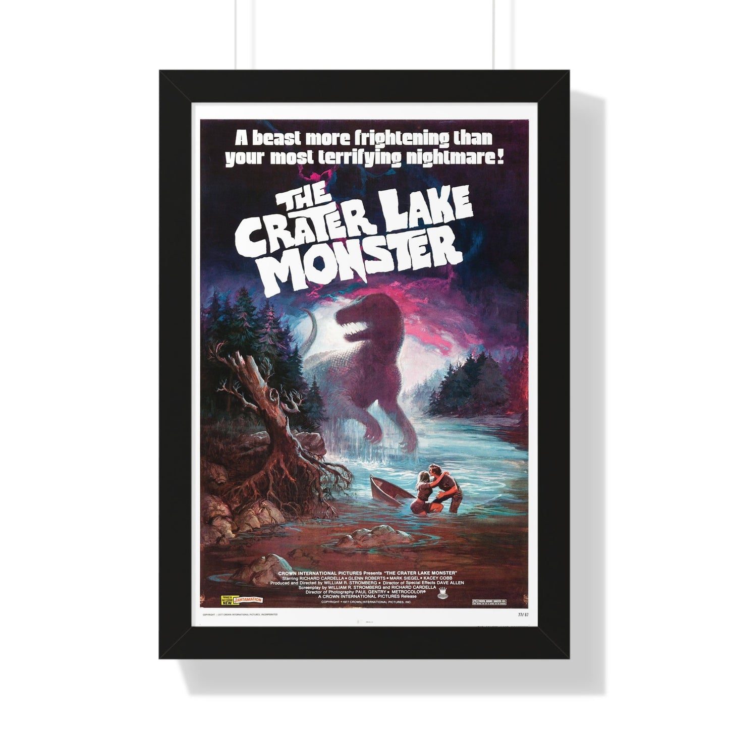 THE CRATER LAKE MONSTER 1977 - Framed Movie Poster-16″ x 24″-The Sticker Space