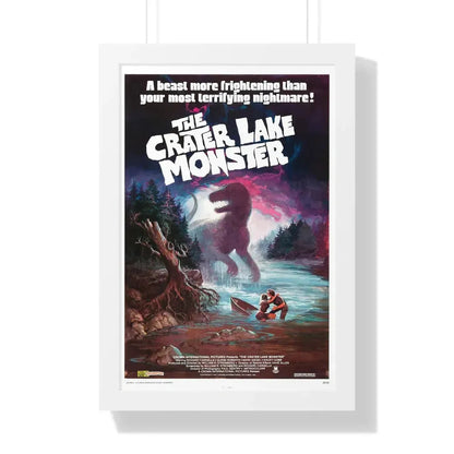 THE CRATER LAKE MONSTER 1977 - Framed Movie Poster 16″ x 24″ White - The Sticker Space