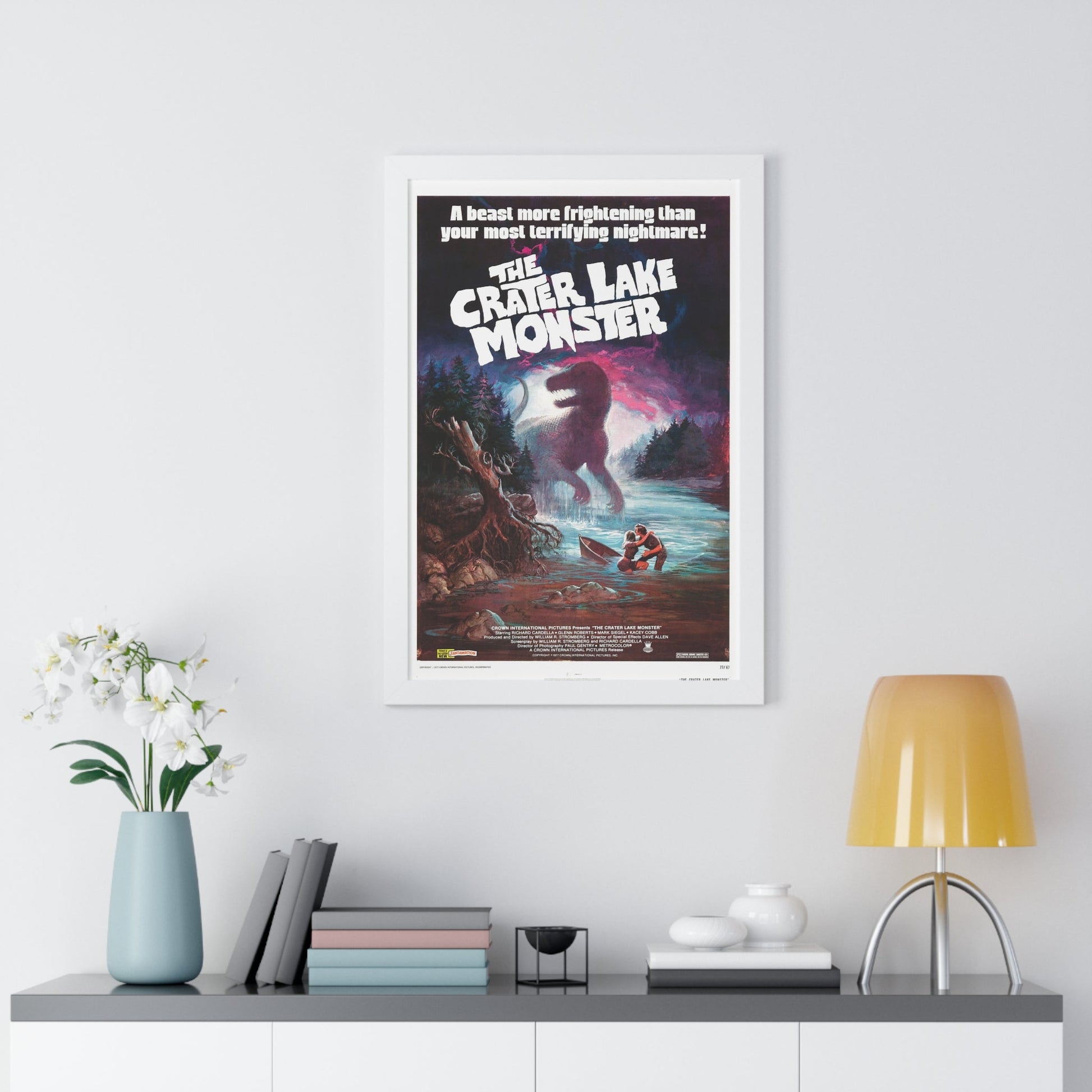 THE CRATER LAKE MONSTER 1977 - Framed Movie Poster-The Sticker Space