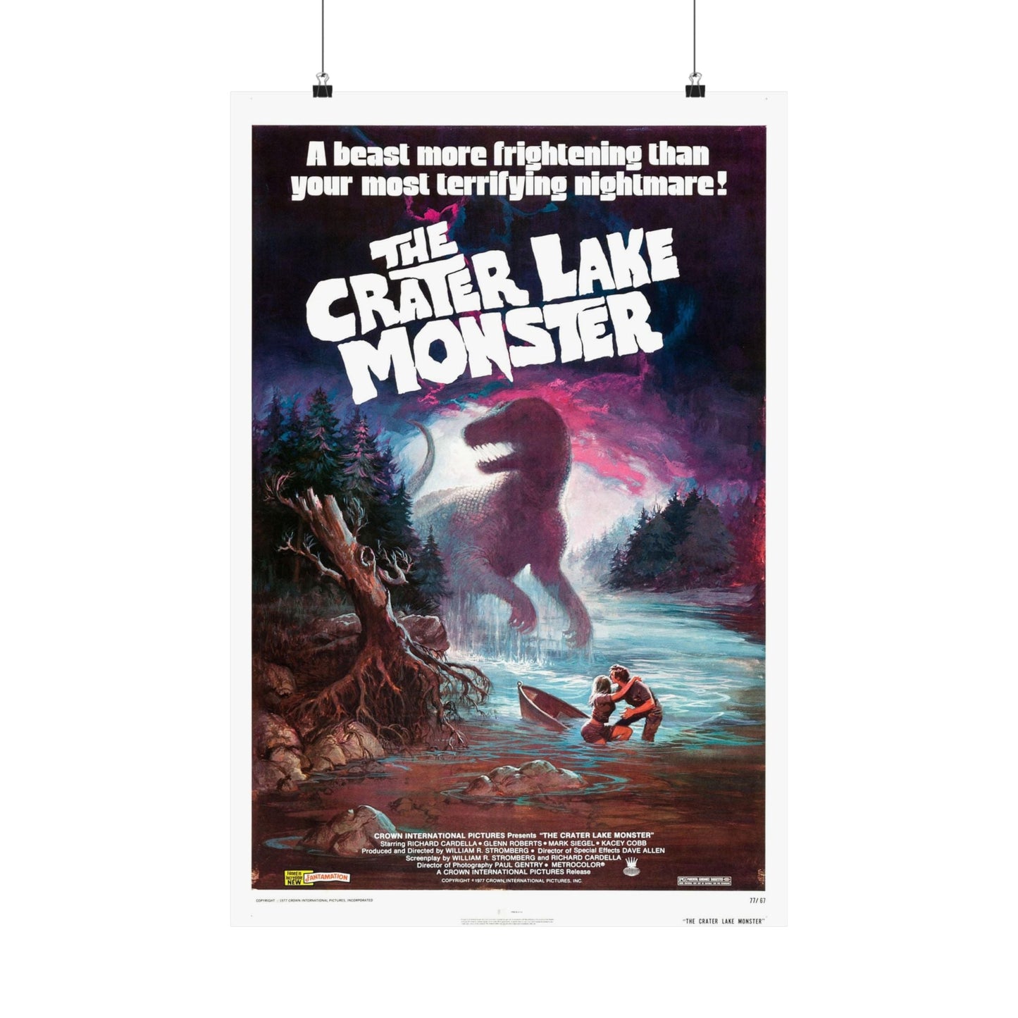 THE CRATER LAKE MONSTER 1977 - Paper Movie Poster-20″ x 30″-The Sticker Space