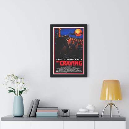 THE CRAVING (THE RETURN OF THE WOLF MAN) 1980 - Framed Movie Poster-The Sticker Space