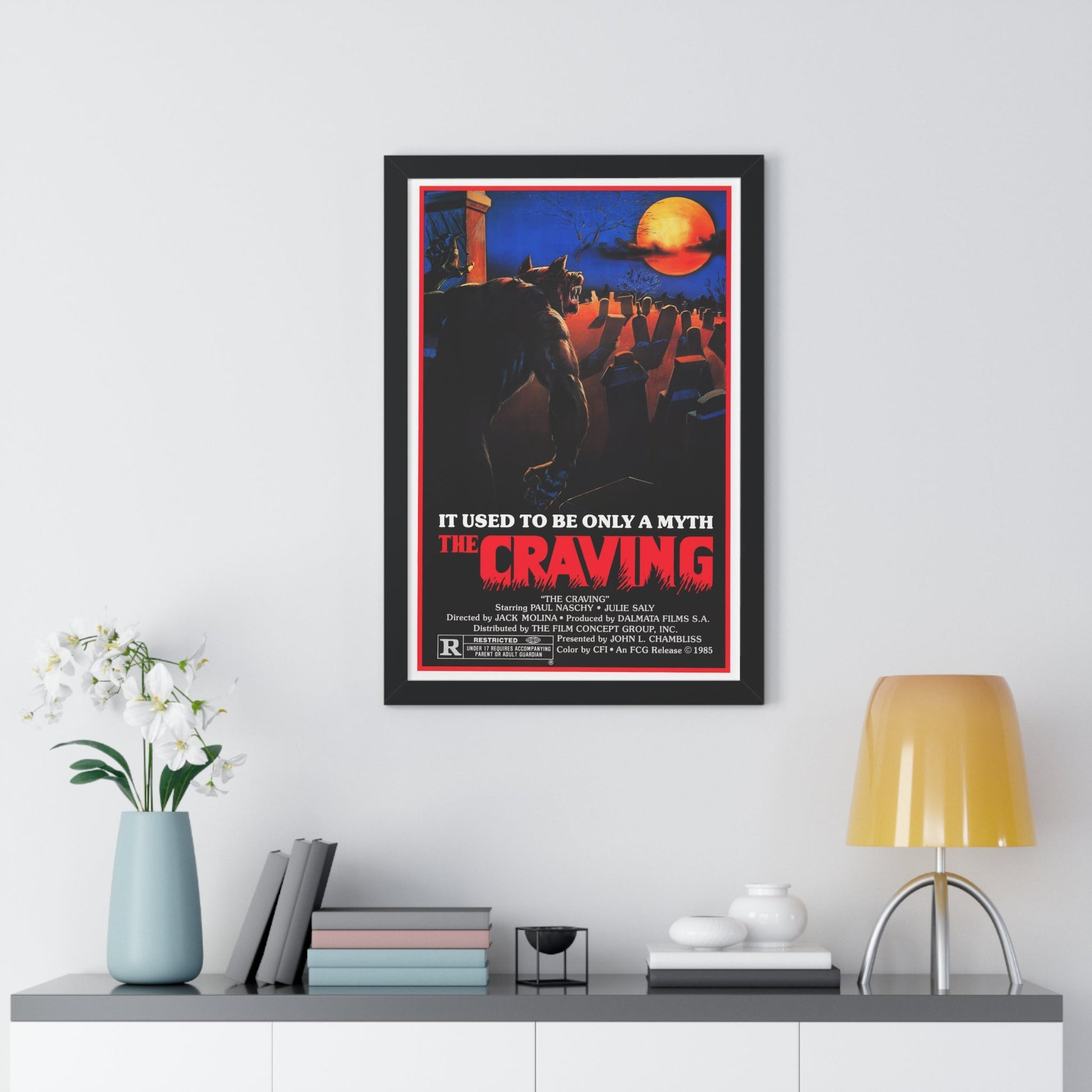 THE CRAVING (THE RETURN OF THE WOLF MAN) 1980 - Framed Movie Poster-The Sticker Space