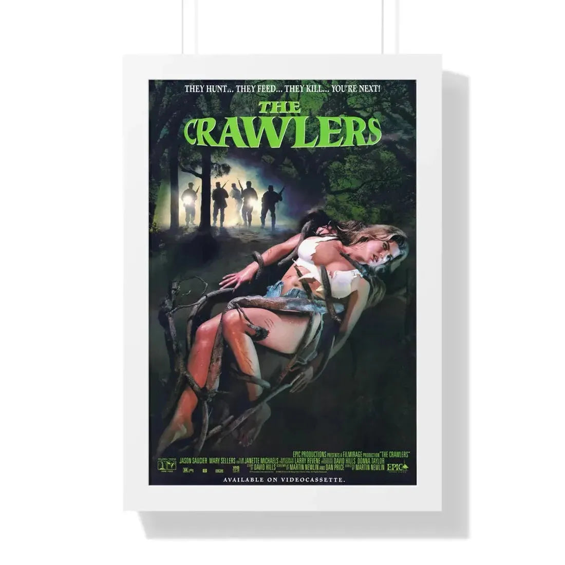 THE CRAWLERS (TROLL 3) 1990 - Framed Movie Poster 16″ x 24″ White - The Sticker Space