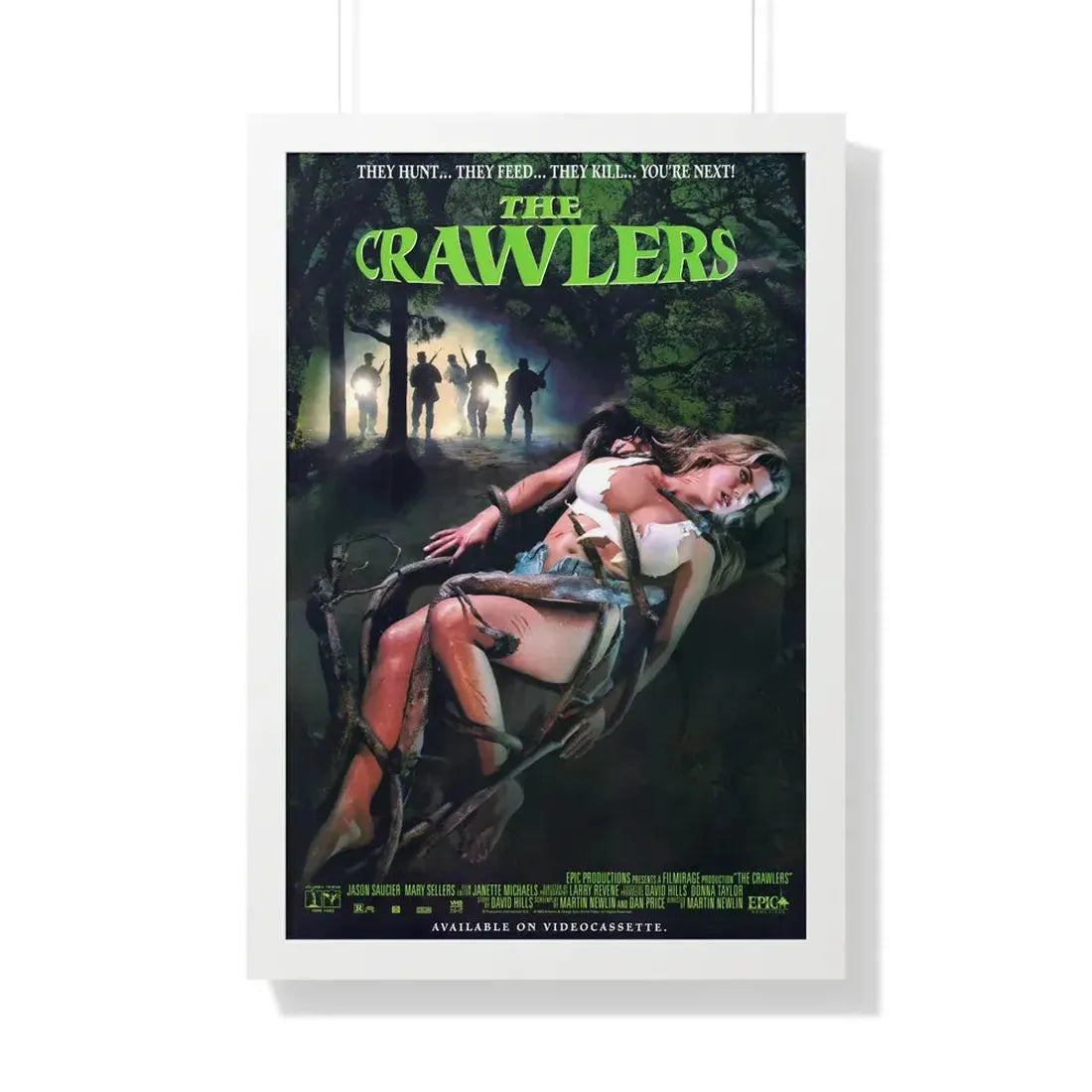 THE CRAWLERS (TROLL 3) 1990 - Framed Movie Poster 20" x 30" White - The Sticker Space