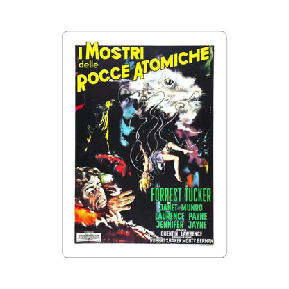 THE CRAWLING EYE (ITALIAN) 1958 Movie Poster - STICKER Vinyl Kiss-Cut Decal 3 Inch White - The Sticker Space