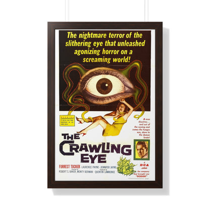 THE CRAWLING EYE (THE TROLLENBERG TERROR) 1958 - Framed Movie Poster-20" x 30"-The Sticker Space