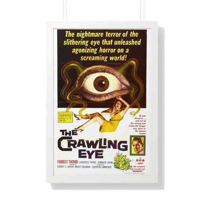 THE CRAWLING EYE (THE TROLLENBERG TERROR) 1958 - Framed Movie Poster 20" x 30" White - The Sticker Space