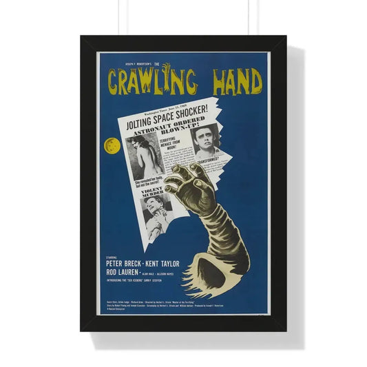 THE CRAWLING HAND 1963 - Framed Movie Poster 16″ x 24″ Black - The Sticker Space