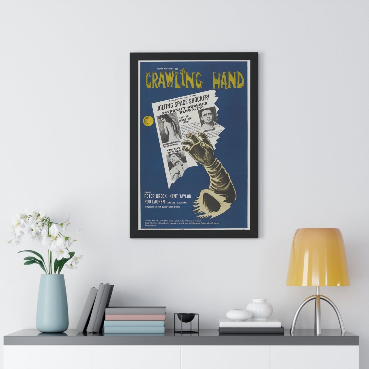 THE CRAWLING HAND 1963 - Framed Movie Poster-The Sticker Space