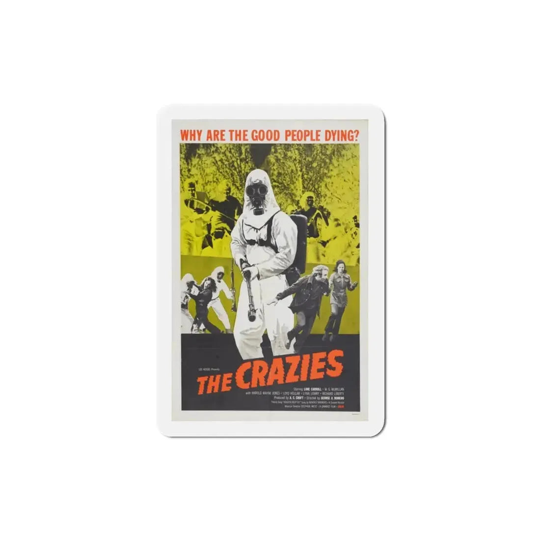 The Crazies 1973 Movie Poster Refrigerator Magnet 3 Inch - The Sticker Space