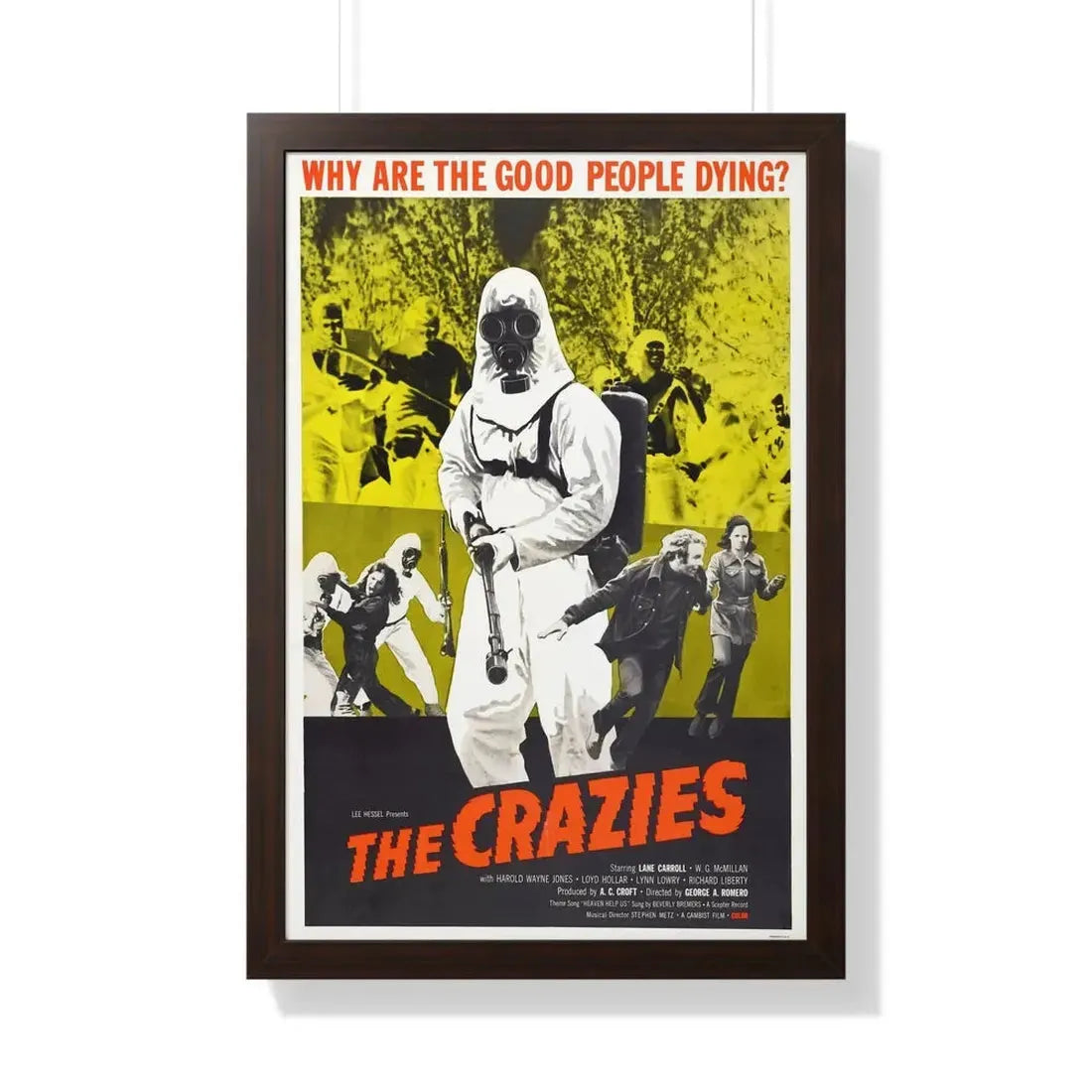 THE CRAZIES (2) 1973 - Framed Movie Poster 20" x 30" Walnut - The Sticker Space
