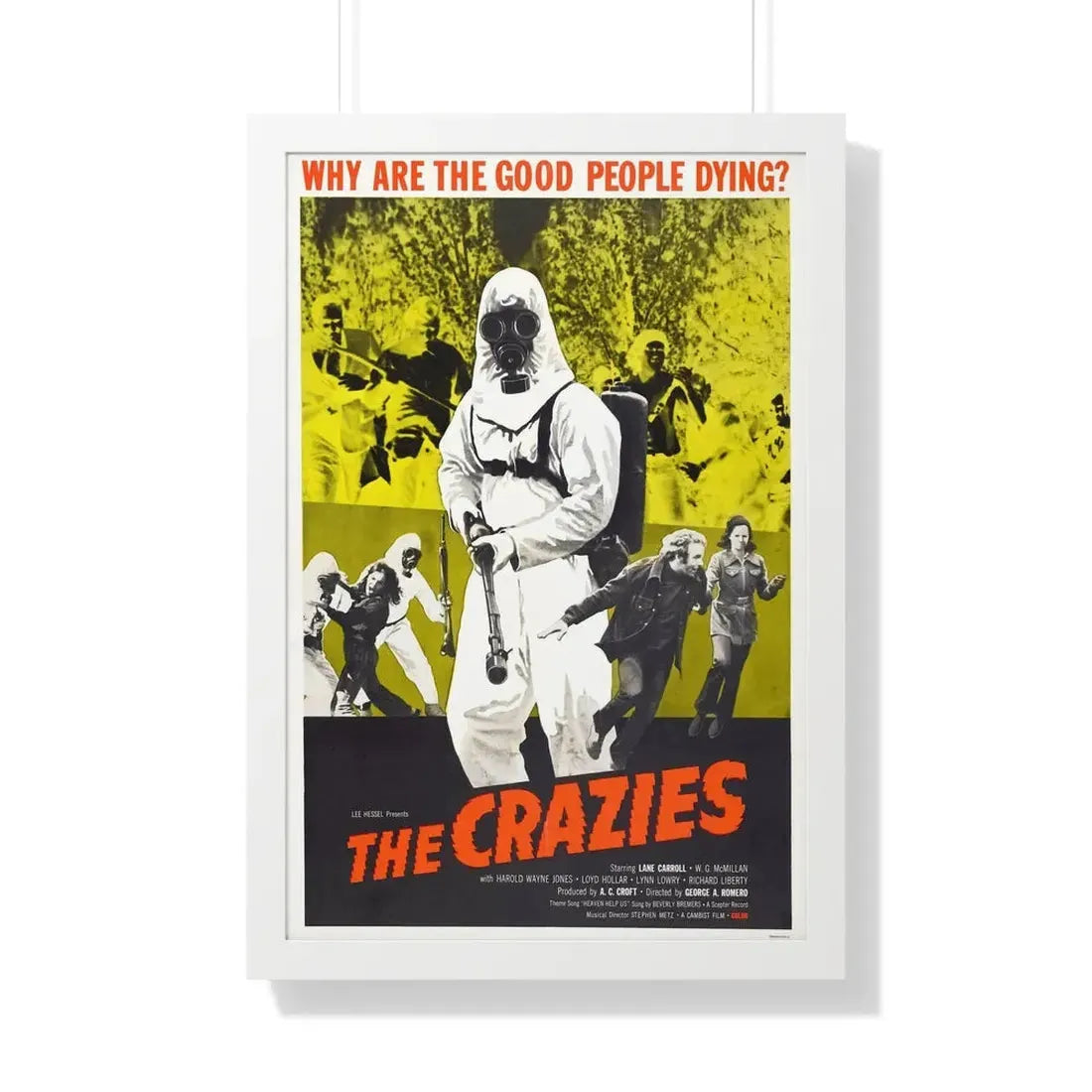 THE CRAZIES (2) 1973 - Framed Movie Poster 20" x 30" White - The Sticker Space