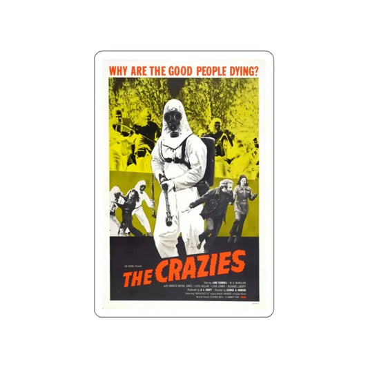 THE CRAZIES (2) 1973 Movie Poster STICKER Vinyl Die-Cut Decal 2 Inch - The Sticker Space