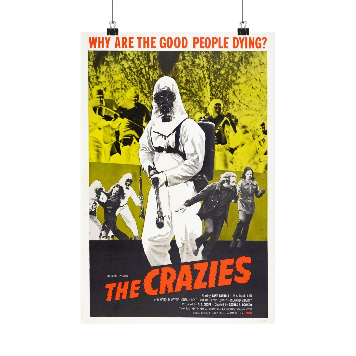 THE CRAZIES (2) 1973 - Paper Movie Poster-12″ x 18″-The Sticker Space