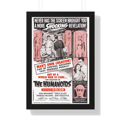 THE CREATION OF THE HUMANOIDS 1962 - Framed Movie Poster-16″ x 24″-The Sticker Space