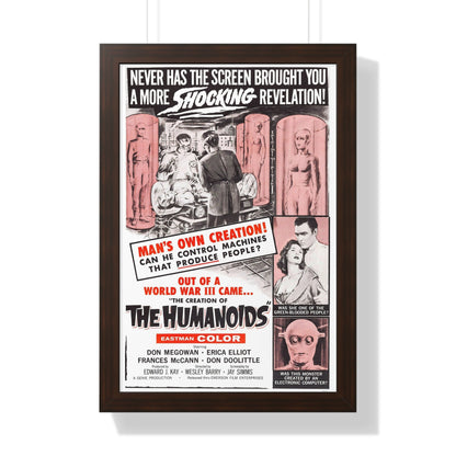 THE CREATION OF THE HUMANOIDS 1962 - Framed Movie Poster-16″ x 24″-The Sticker Space