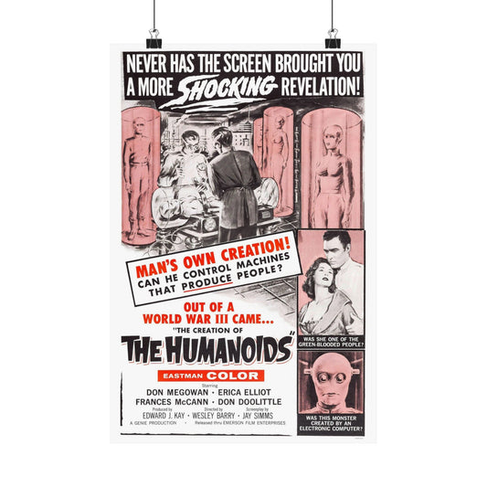 THE CREATION OF THE HUMANOIDS 1962 - Paper Movie Poster-12″ x 18″-The Sticker Space