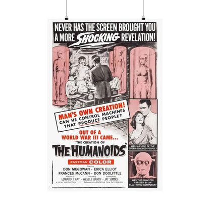 THE CREATION OF THE HUMANOIDS 1962 - Paper Movie Poster 24″ x 36″ Matte - The Sticker Space