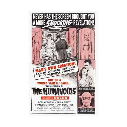 THE CREATION OF THE HUMANOIDS 1962 - Paper Movie Poster - The Sticker Space