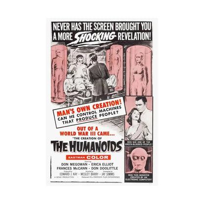 THE CREATION OF THE HUMANOIDS 1962 - Paper Movie Poster - The Sticker Space