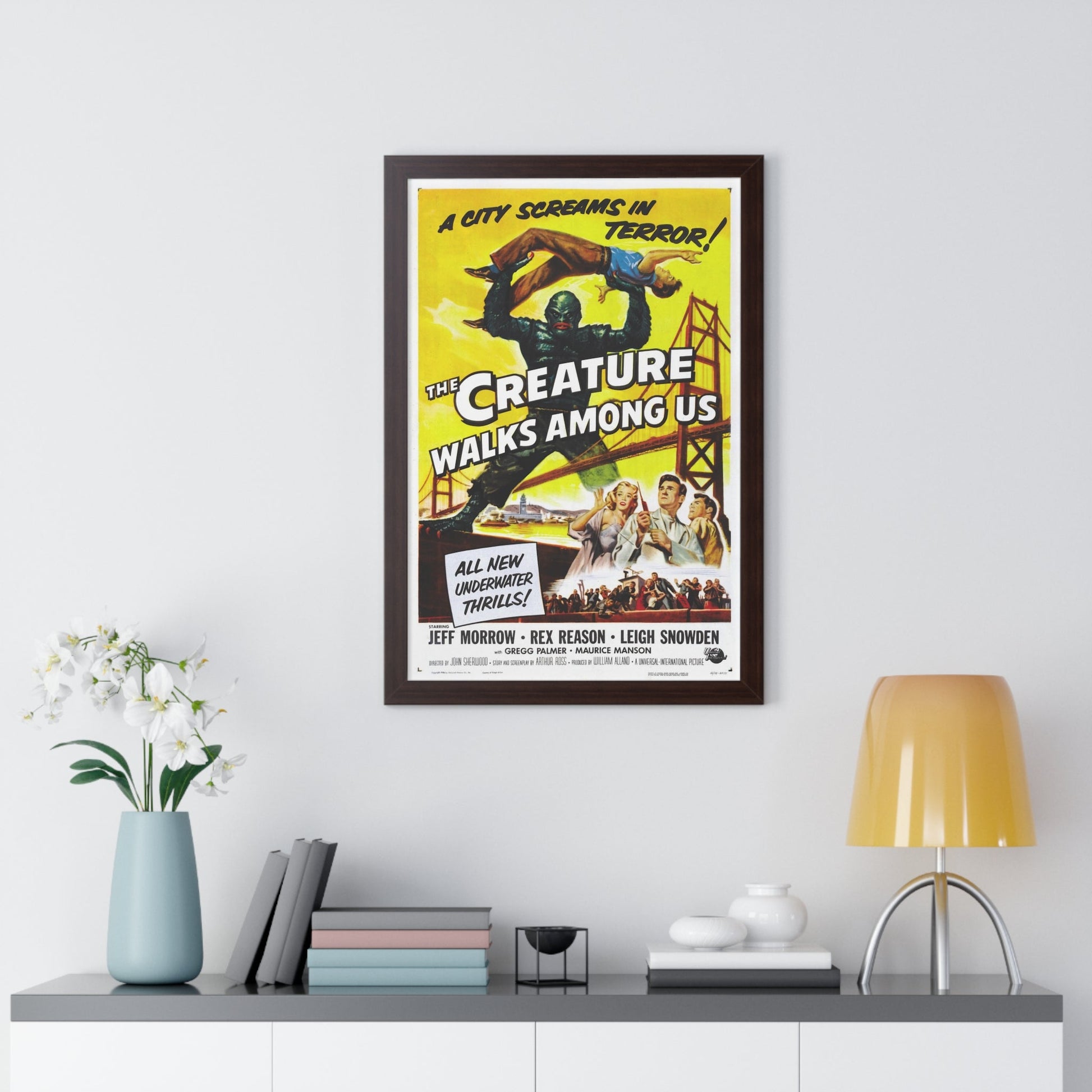 THE CREATURE WALKS AMONG US (2) 1956 - Framed Movie Poster-The Sticker Space