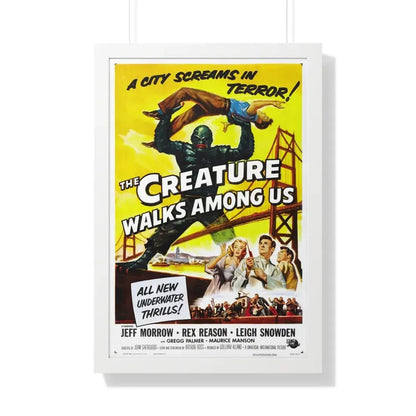 THE CREATURE WALKS AMONG US (2) 1956 - Framed Movie Poster 20" x 30" White - The Sticker Space