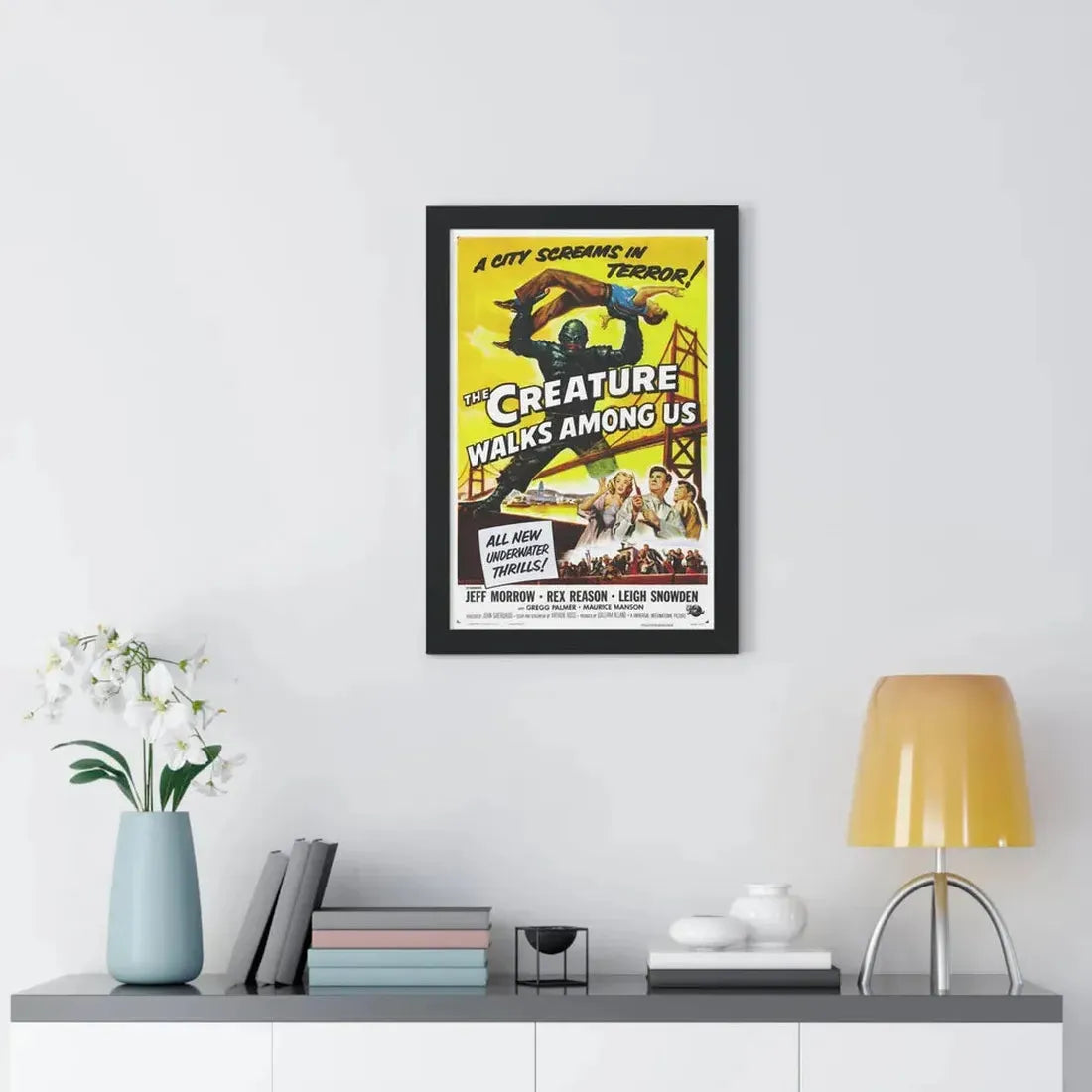 THE CREATURE WALKS AMONG US (2) 1956 - Framed Movie Poster - The Sticker Space