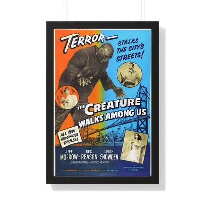 THE CREATURE WALKS AMONG US (3) 1956 - Framed Movie Poster 20" x 30" Black - The Sticker Space