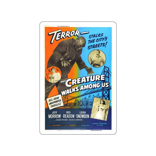 THE CREATURE WALKS AMONG US (3) 1956 Movie Poster STICKER Vinyl Die-Cut Decal 2 Inch - The Sticker Space