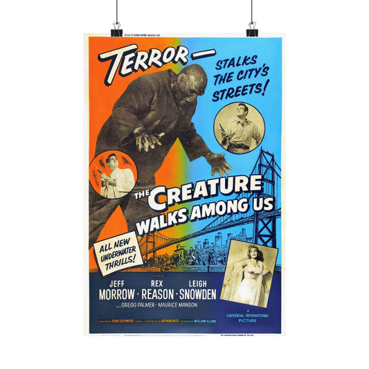 THE CREATURE WALKS AMONG US (3) 1956 - Paper Movie Poster-12″ x 18″-The Sticker Space