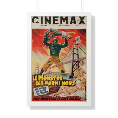 THE CREATURE WALKS AMONG US (BELGIAN) 1956 - Framed Movie Poster 20" x 30" White - The Sticker Space
