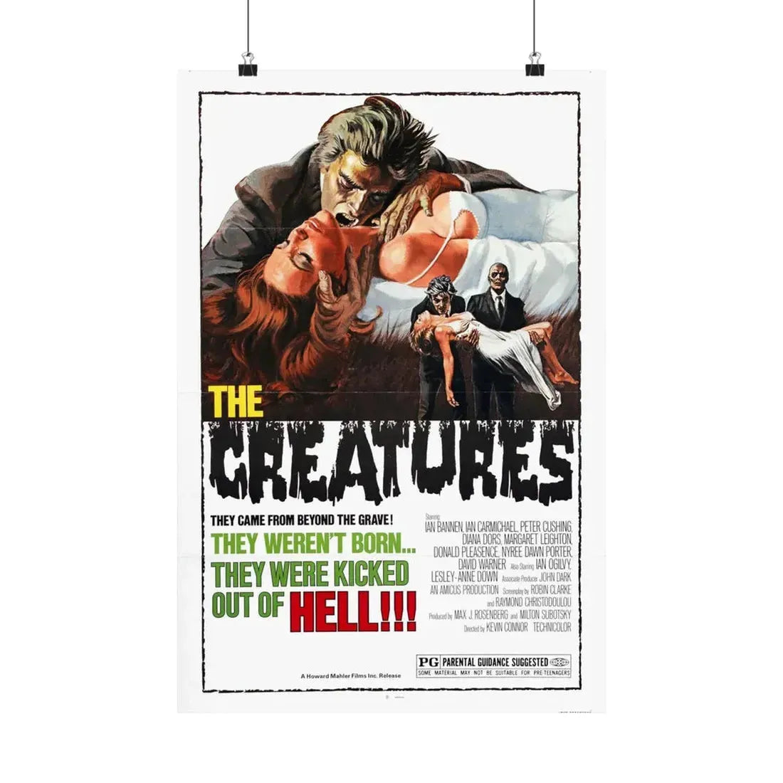 THE CREATURES 1966 - Paper Movie Poster 16″ x 24″ Matte - The Sticker Space