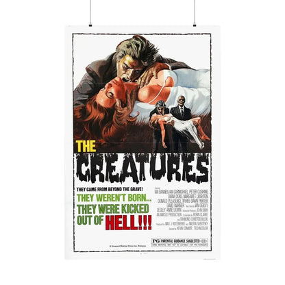 THE CREATURES 1966 - Paper Movie Poster 36" x 54" Matte - The Sticker Space