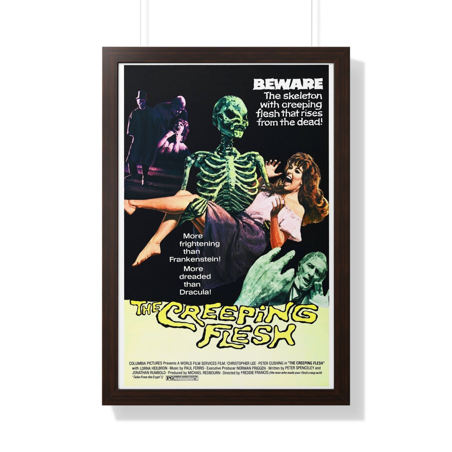 THE CREEPING FLESH 1973 - Framed Movie Poster-20" x 30"-The Sticker Space