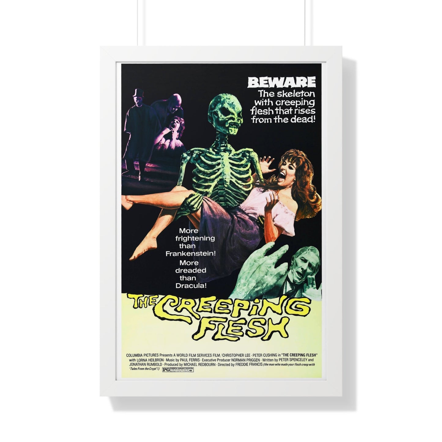 THE CREEPING FLESH 1973 - Framed Movie Poster-20" x 30"-The Sticker Space