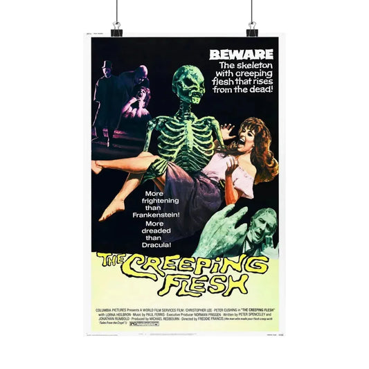 THE CREEPING FLESH 1973 - Paper Movie Poster 12″ x 18″ Matte - The Sticker Space